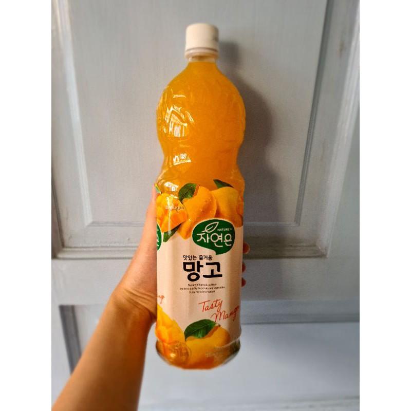 

WOONGJIN Tasty Mango Drink 1.5 Liter (Made in Korea) Best Seller