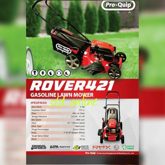 Rover 421 mesin potong rumput dorong pro quip