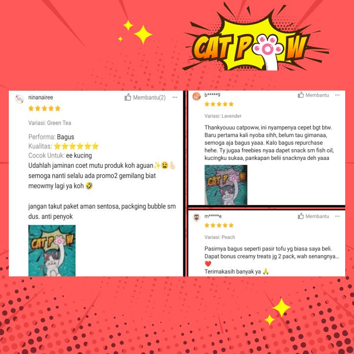 Viral CATPOW Tofu Cat Litter Pasir Kucing 7 Liter Cat Litter Box Jumbo Pasir Kucing Tofu Litter Box 