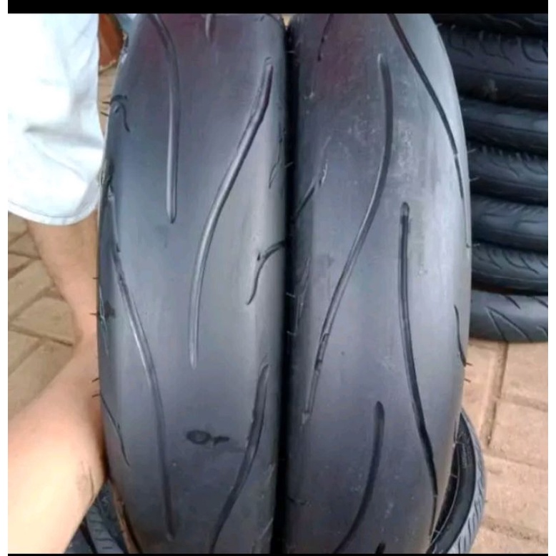 sepasang ban tubles ring 14 zeneos ukuran 90/80-100/80