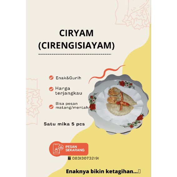 

CIRENG ISI AYAM SUWIR|CIRENG ISI KHAS BANDUNG|CIRENG ISI