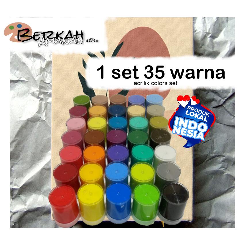 

Terjangkau - 1set 35 warna/cat acrilik set .,