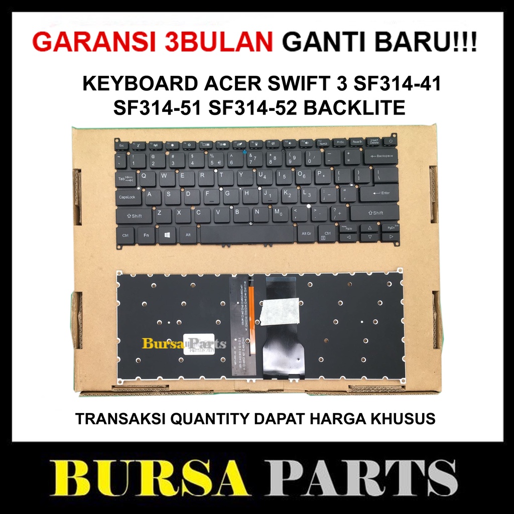Keyboard Acer Acer Swift 3 SF314-41 SF314-51 SF314-52 Backlight