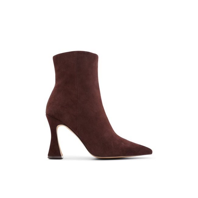 Sepatu Boots ALDO Original Wanita Booth Warna medium Cokelat (coklat) Branded Aesthetic Haireri Ankl