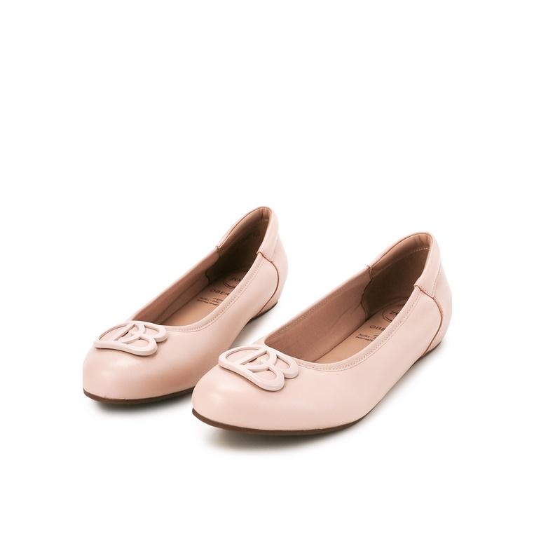 Sepatu Flat Obermain Original Wanita Ballerina Leather upper Asli Glamour Harper Carol Gadis