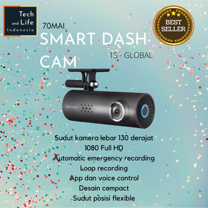 Baru 70Mai Smart Dash Cam 1S - Global