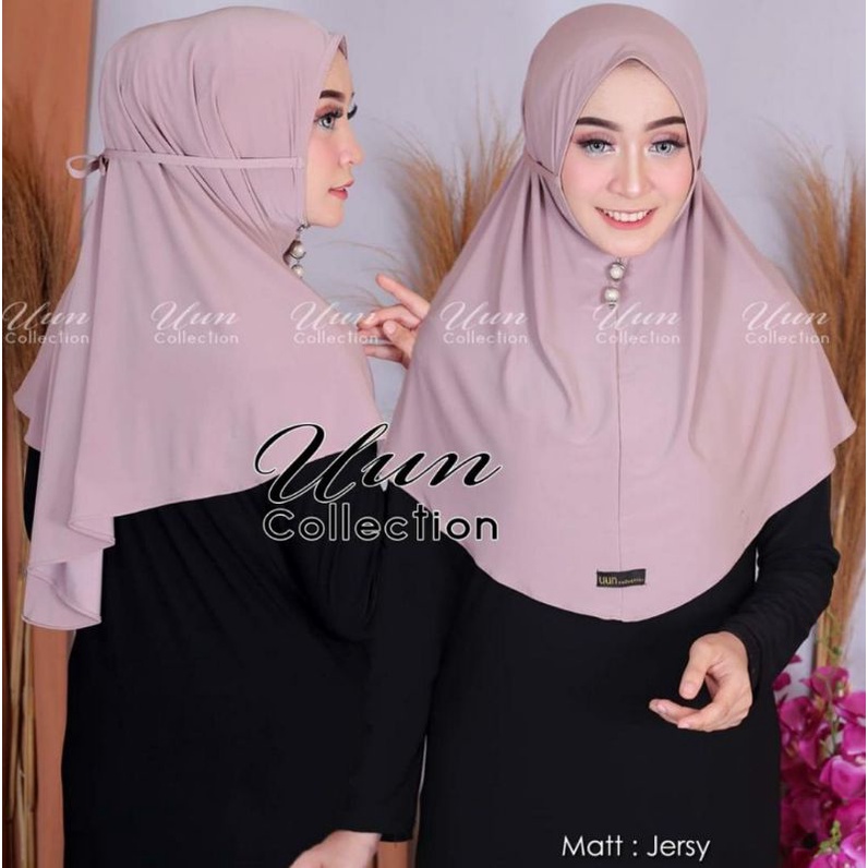 Hijab Jersey Simple Bergo Uun M Tali