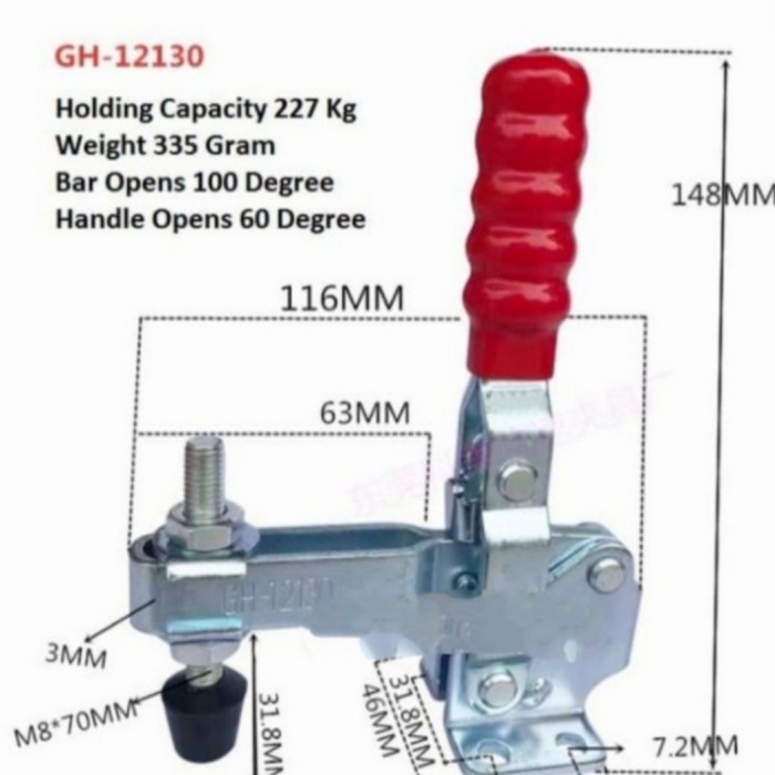 TOGLE CLAMP GH 12130 ALAT PENJEPIT/TOGLE CLAMP