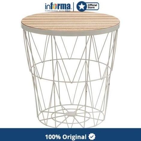 Informa Topaz Meja Tamu Dengan Penyimpanan - Putih Coffee Table Meja Torcyrorcy