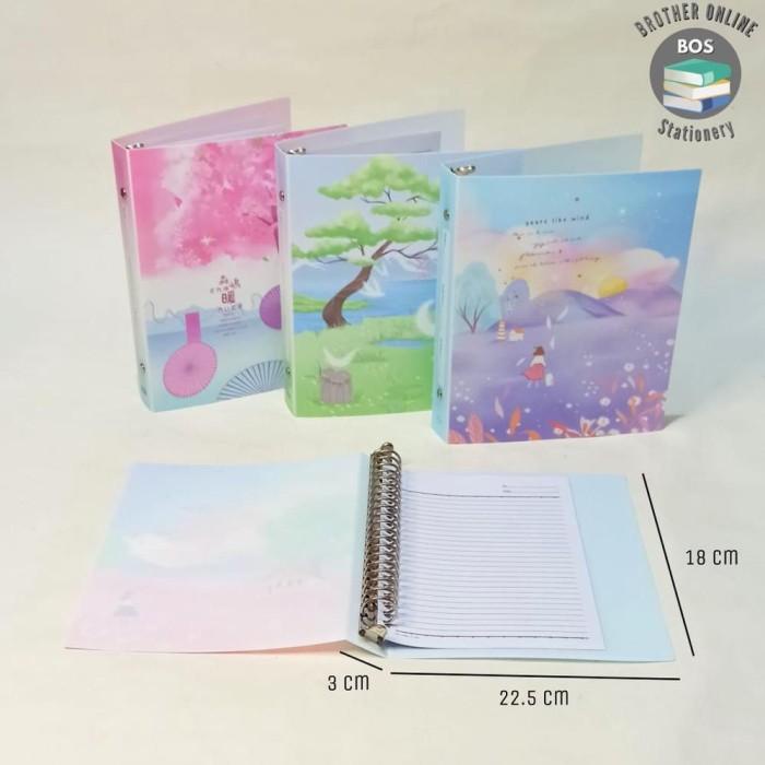 

TERLARIS - BOS BINDER NOTE A5 MOTIF LUCU FREE KERTAS LOOSE LEAF 50 LBR/BUKU