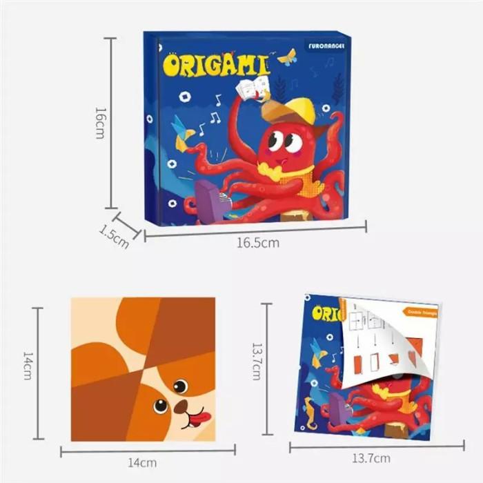 

TERLARIS - DIY ORIGAMI MOTIF SET BOX KERTAS LIPAT ISI 108PCS