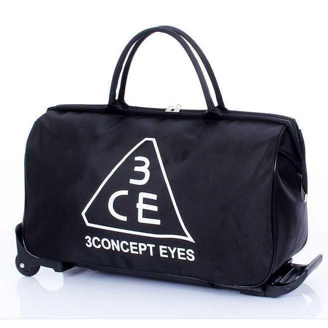 TAS JINJING TRAVEL KOPER RODA TARIK TROLI DUFFEL BAG BESAR TROLY MUDIK