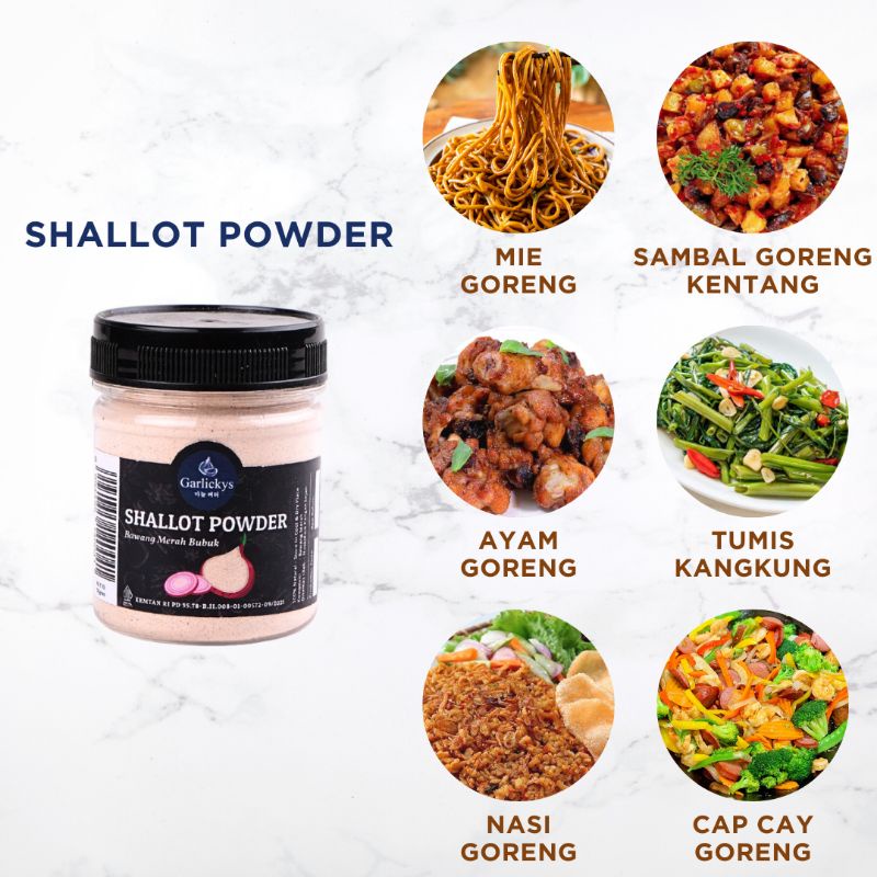 

GARLICKYS Bawang Merah Bubuk 50gr HALAL / Shallot Powder