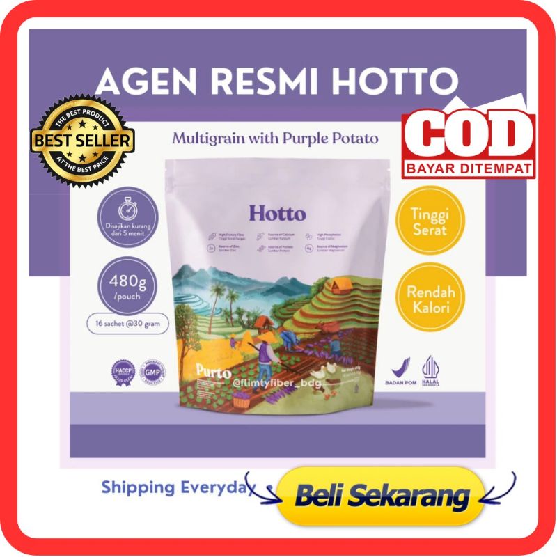 

[BISA COD] HOTTO PURTO 1 POUCH 16 SACHET HOTO PURTO HOTOPURTO HOTTOPURTO MINUMAN SUPERFOOD RASA UBI UNGU HALAL BPOM