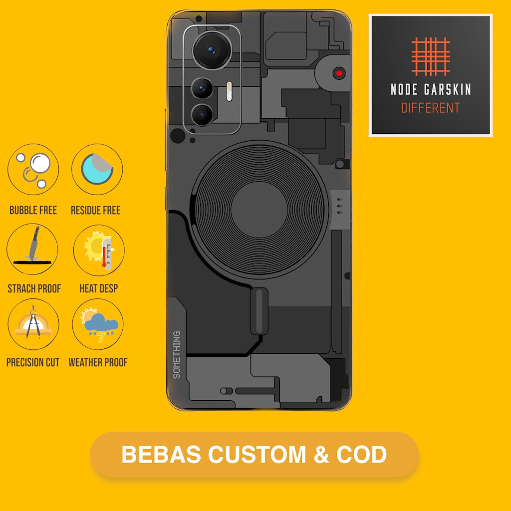 Garskin Skin Vinyl Xiaomi 12 Lite Mi 12 Lite Fullbody Atau Backonly - Bisa Custom - something dark C