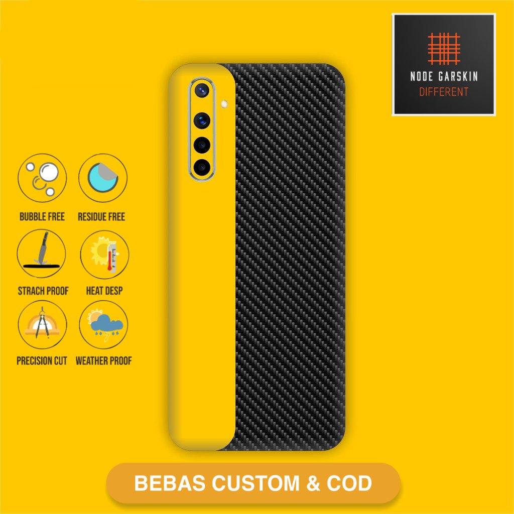 Garskin Skin Vinyl Realme 6 dan realme 6 pro - Bisa Custom - 11 Case Sticker Protector