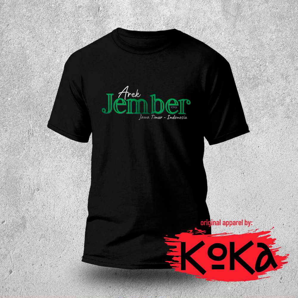 T-Shirt Distro Premium - JEMBER - Kaos Khas Jember - JMR1