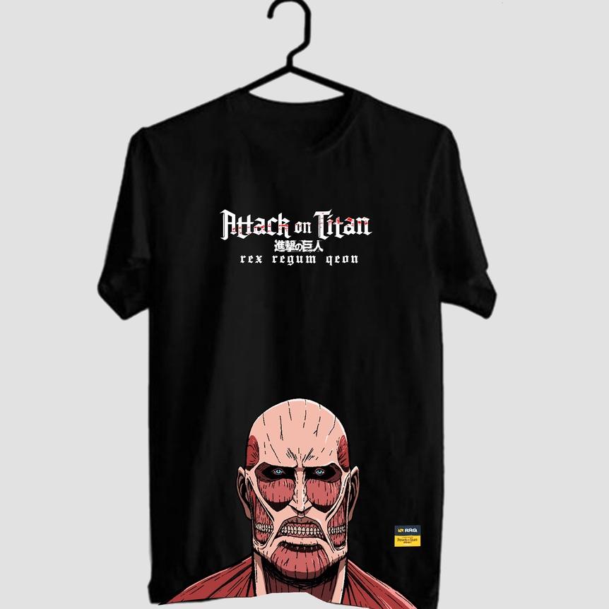 termurah Kaos Baju Tshirt RRQ x Attack on Titan Wall Titan | AOT RRQ UNOFFICIAL. viral