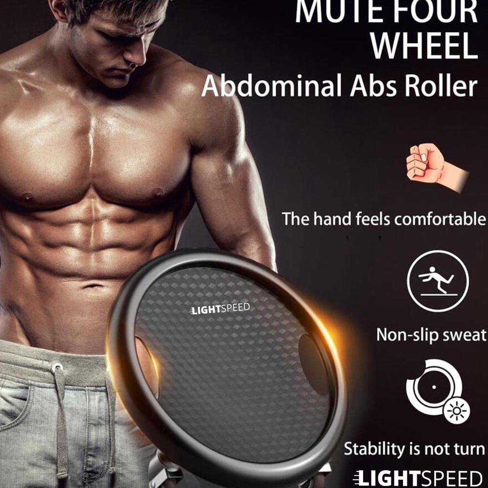 LIGHTSPEED AB Roller Wheel for Abdominal / Mute Four Wheel Abdominal Abs Roller/CORE COASTER