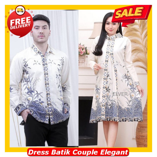 Drese Kouple Keluarga Korean Style Dres Batik Wanita Modern Elegan Bj Bju Baj Sarimbit Import Premiu