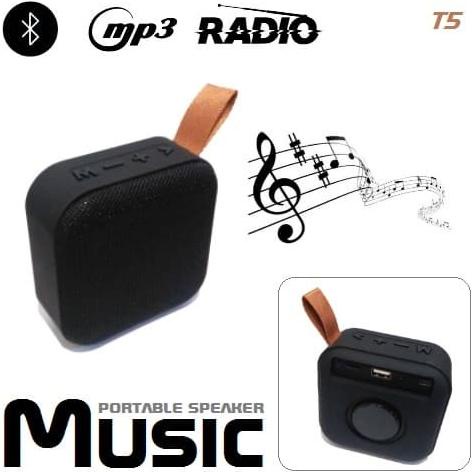 Music Mini Speaker Bluetooth Radio MP3 Player Model Kotak - Speaker
