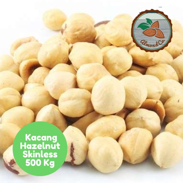 

Kacang Hazelnut Skinless Panggang 500 Gr