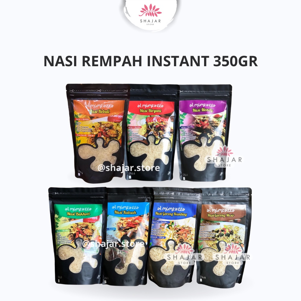 

Nasi Rempah Bumbu Instan Al Mumtazza / Nasi Arab Timur Tengah / Basmati Sehat Praktis Non Msg Jsr