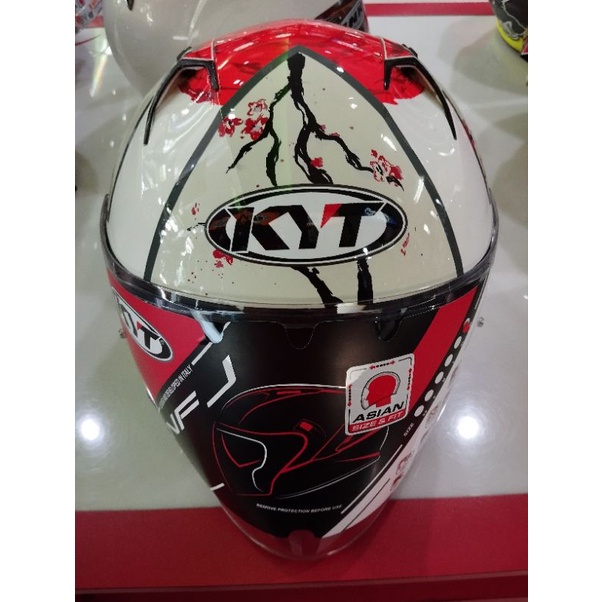 HELM KYT NFJ XAVI SAKURA ORIGINAL 100% M/L/XL/XXL |HELM KYT NJF HALF FACE | HELM KYT NFJ MOTIF MOTOG