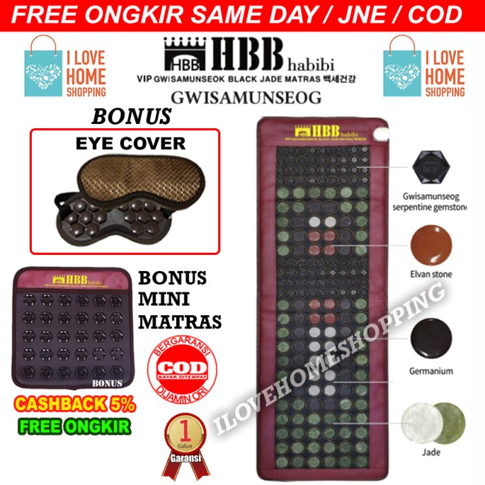 Habibi jade matras kesehatan Tourmaline Gwisamunseog Erin MI