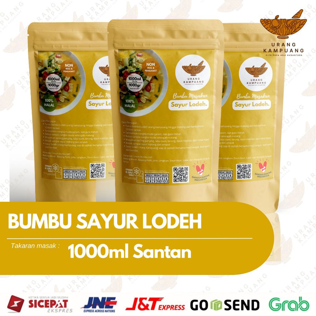 

Bumbu Sayur Lodeh 1000ml Santan Non MSG dan Pengawet Urang Kampuang Food
