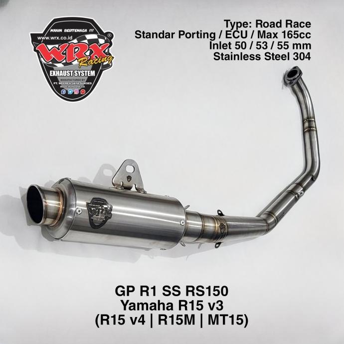 Knalpot WRX GP SS RS150 R15 V3