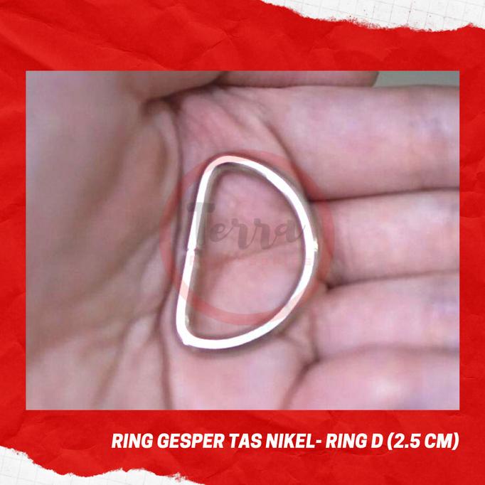 Ring Gesper Tas Rol Nikel Ring D Ring Segitiga Cantolan Persegi Panjan