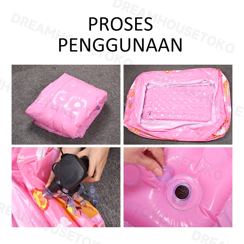 Free Pompa Kolam Renang Anak Jumbo 3Ring/Kolam Mandi Bola 180Cm/Kolam Balon Anak Pvc/Portable Kolam