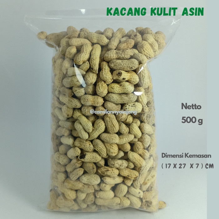 

Kacang Kulit Asin Gurih Camilan Kiloan 500 G