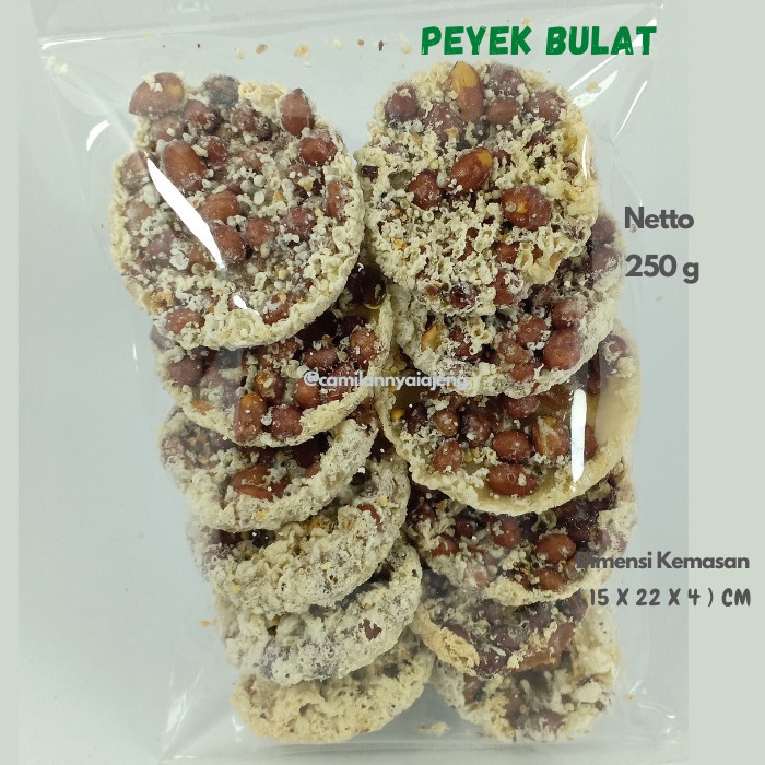 

Peyek Kacang Jawa Bulat Renyah Gurih Asin Camilan Tradisional
