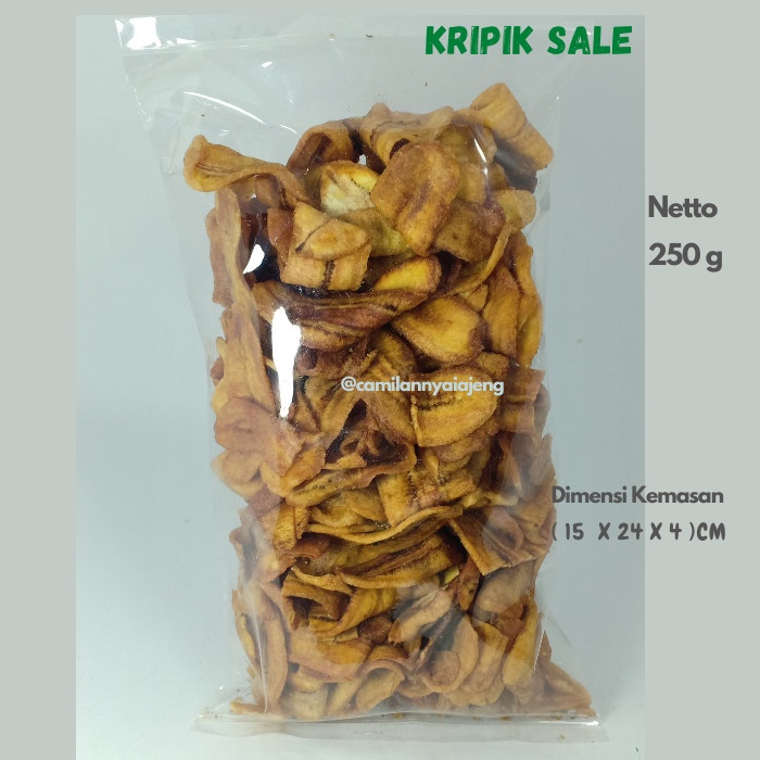 

Keripik Sale Pisang Kering Madu Manis Gurih Asli Khas Kebumen