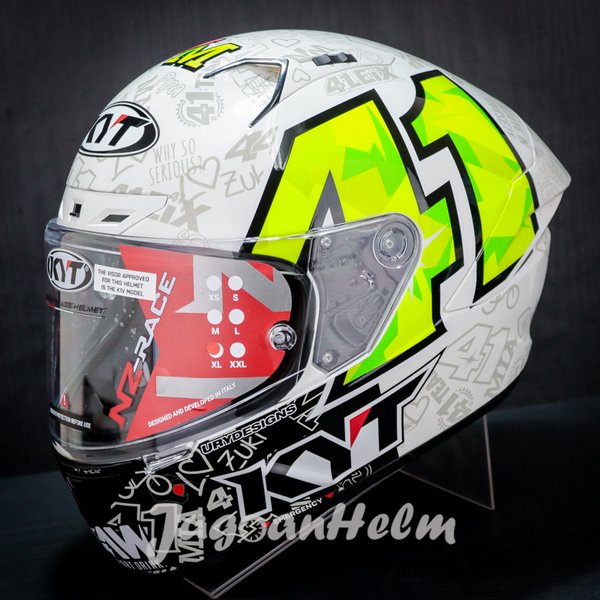 Kyt Helm Nzrace Espargaro 2021 Replica Grey Nz-Race