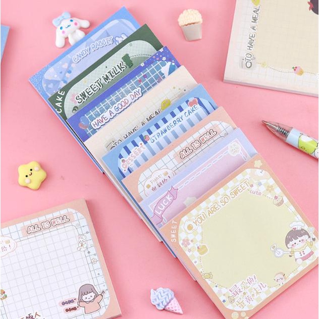 

Sticky Notes Girl Heart Memo Note Korean Style Kode 1312