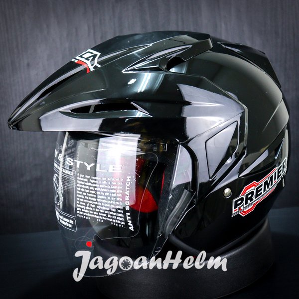 Asca Helm Premier-Solid Premier -Double Visor