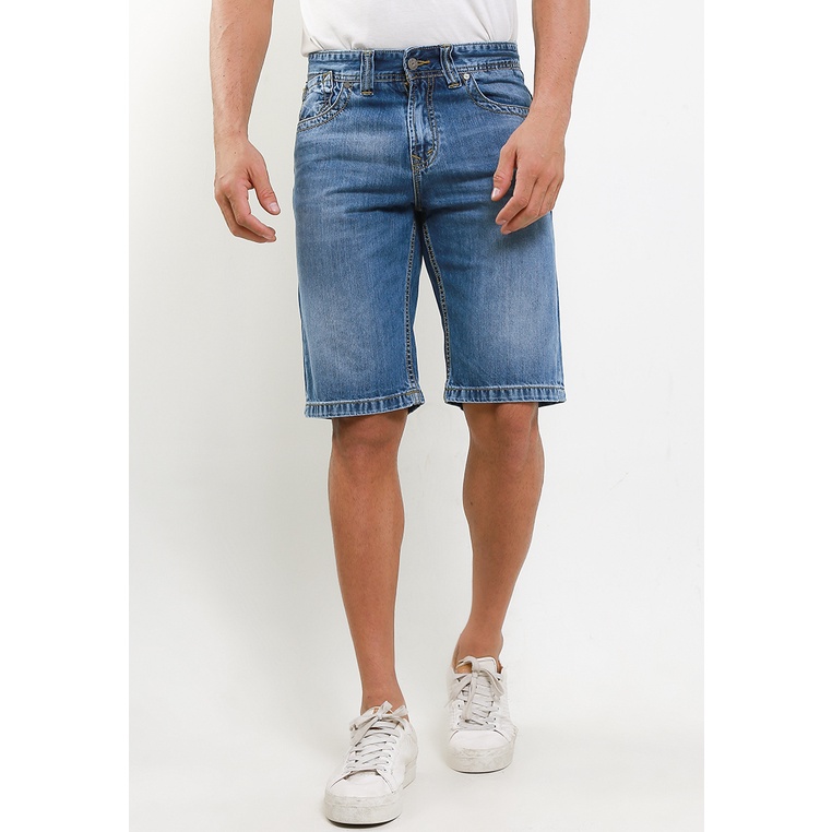 Celana Pendek Lois Jeans Original Pria Shorts Kancing dan resleting depan 100% Asli Casual Fashion Denim Pants CFD047D Lelaki