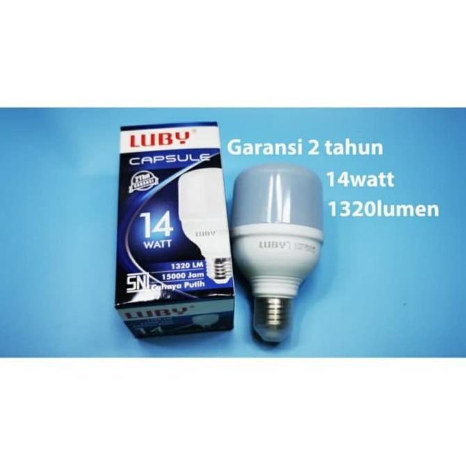 Lampu Led 14 Watt Merk Luby Cahaya Putih Super Terang Kode 308