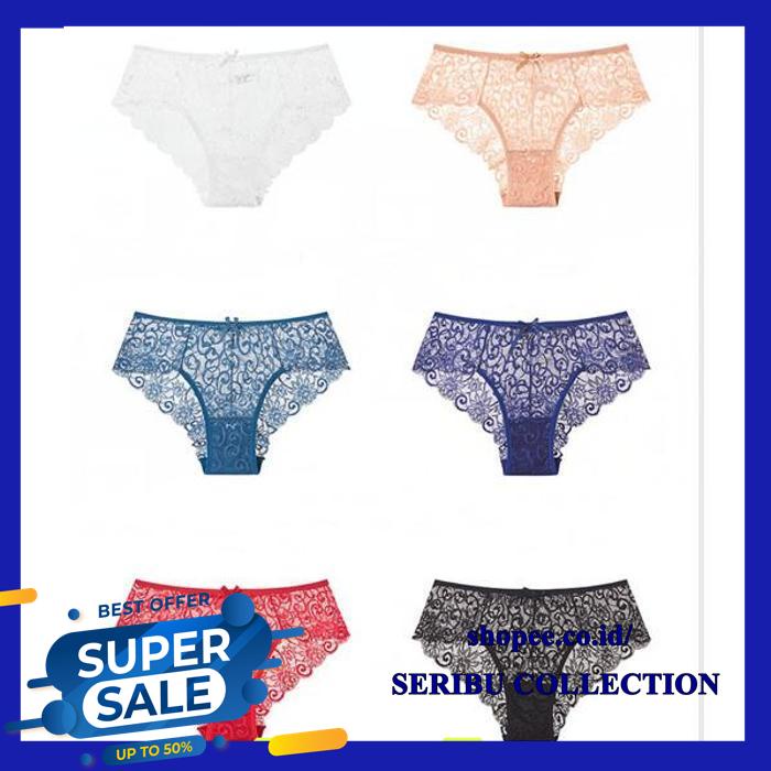 G STRING CELANA DALAM CD WANITA THONG BRUKAT LACE BAHAN  TERBAIK 