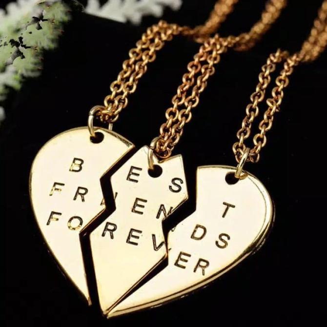 Kalung Persahabatan Friendship Dapat 3 Best Friends Forever Necklace