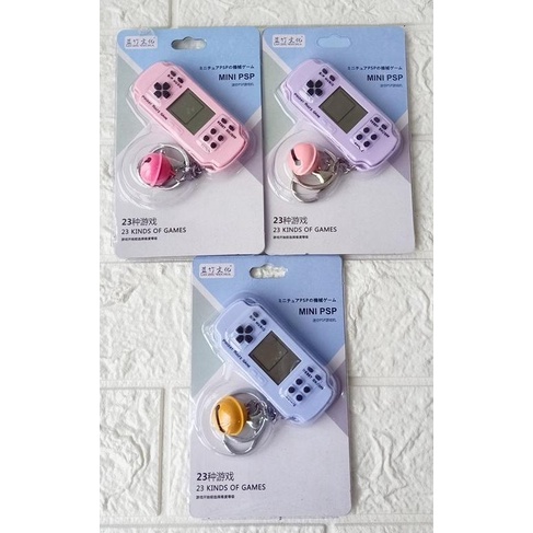Mainan gantungan kunci Mini PSP gameboy Game Classic