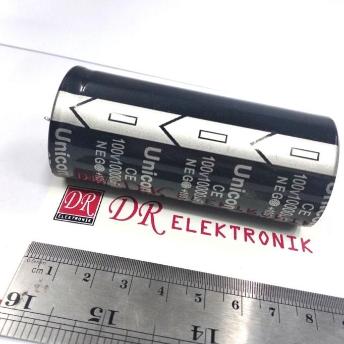 Terbaru Elco Capasitor Kapasitor Unicon murni 10000uf 10000 uf 100v 100 volt dre3 Segera Beli