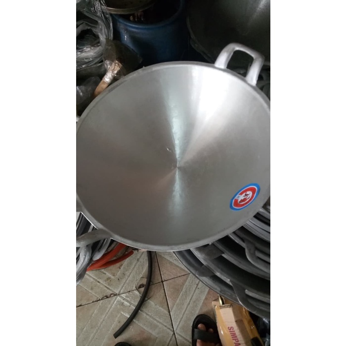 WAJAN / KATEL / KUALI PENGGORENGAN ALUMUNIUM NO 20 / 50CM GAJAH