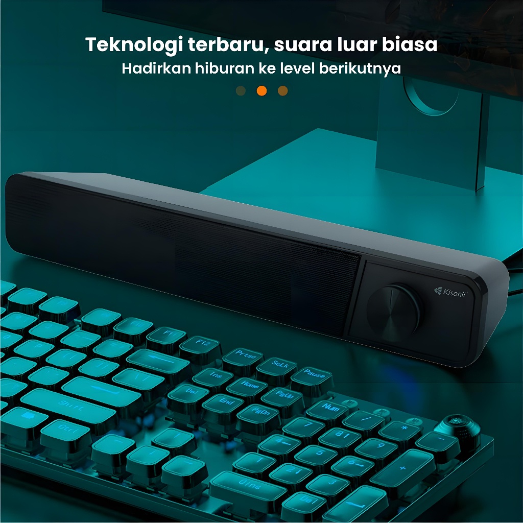 Speaker Aktif Soundbar Speaker Home Theater Long Strip Led I560 Bass Speaker -Tmn