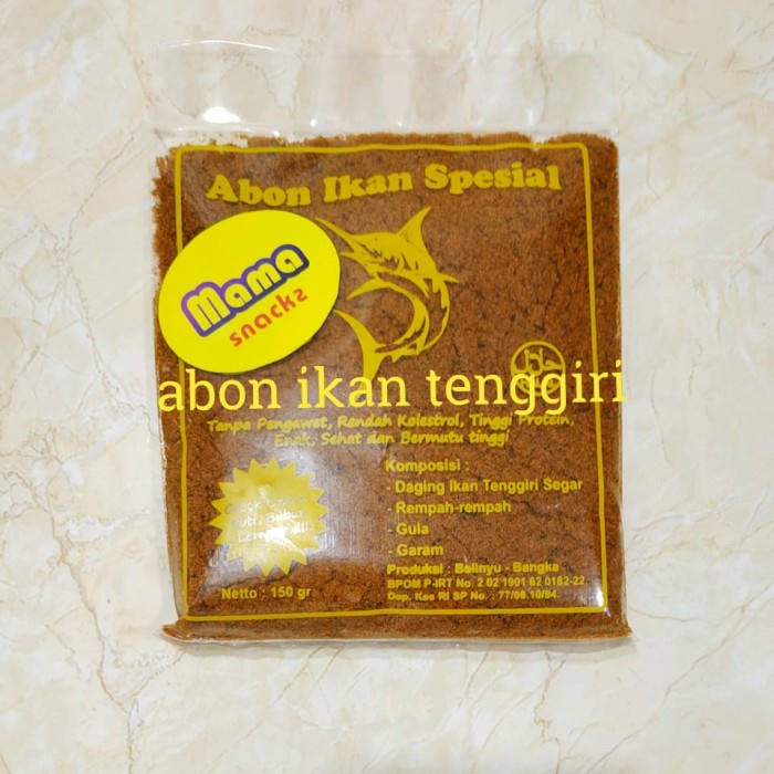 

Abon Ikan Tenggiri Sambelingkung Kualitas Super Asli Bangka