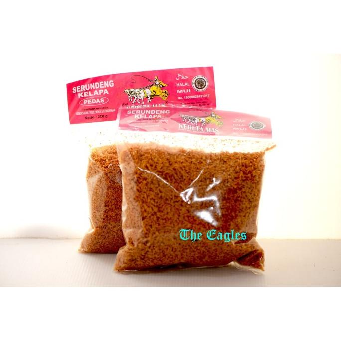 

Serundeng srundeng Kelapa KERETA MAS Solo 250 gr Halal coconut flakes