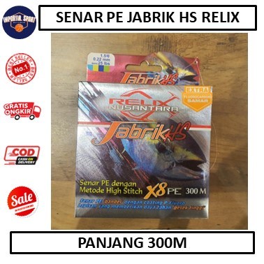 Senar Pe Jabrik Hs Relix Nusantara Pe 1,5 - Alat Pancing - Aksesoris